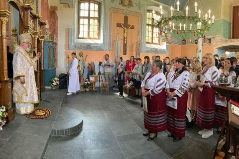 Владика Тарас Сеньків очолив святкові урочистості з нагоди 200-ліття храму в с. Ладанці на Перемишлянщині