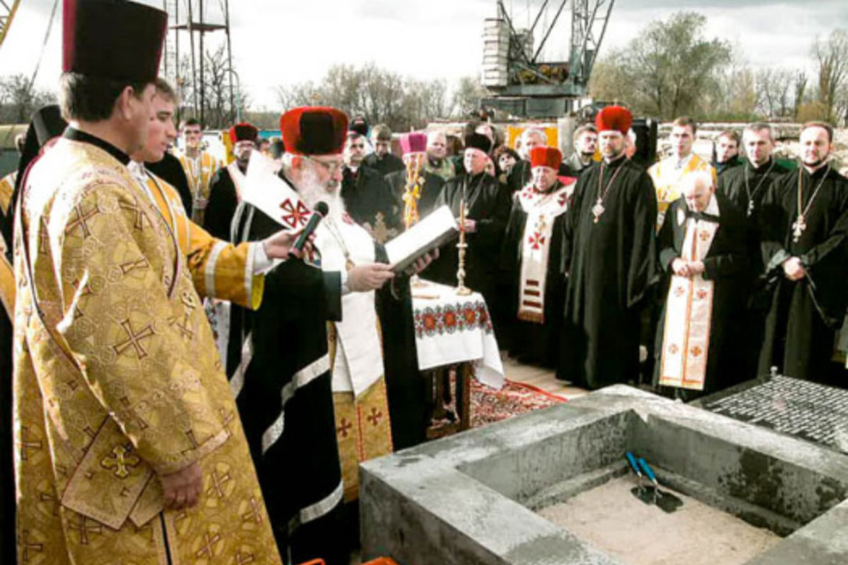 Вісімнадцять років тому освятили наріжний камінь Патріаршого собору Воскресіння Христового УГКЦ у Києві
