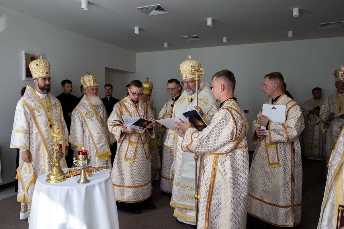 Блаженніший Святослав освятив простір для формації семінаристів у Старуні