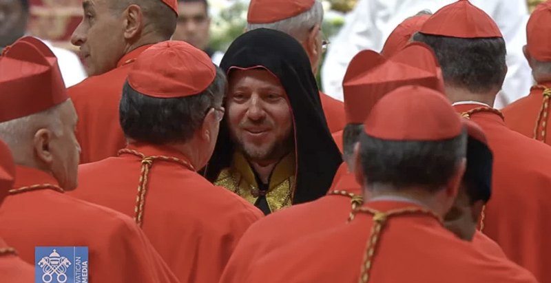 Кардинал Микола Бичок (у центрі). Фото: Vatican Media