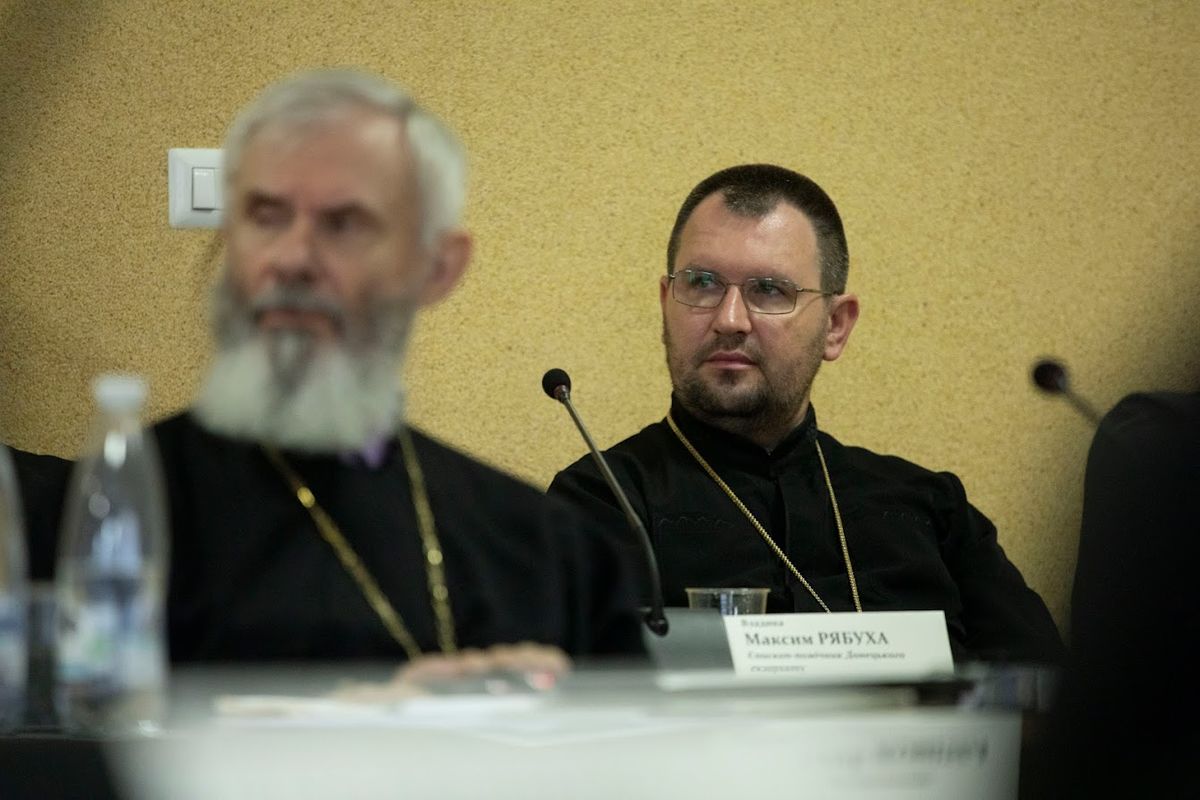 Владика Максим Рябуха під час засідань Синоду Єпископів УГКЦ 2023 року