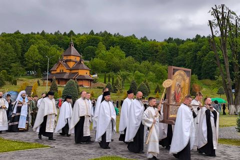 В Унівському монастирі відсвяткували празник чудотворної ікони Богоматері