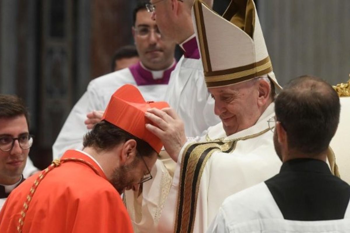 Папа до нових кардиналів: несіть у світ лагідний і могутній Христовий вогонь