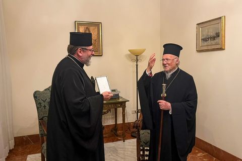 Блаженніший Святослав зустрівся з Вселенським Патріархом Варфоломієм у Ватикані