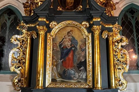 У греко-католицькій парафії у Польщі відреставрували бароковий вівтар XVIII століття