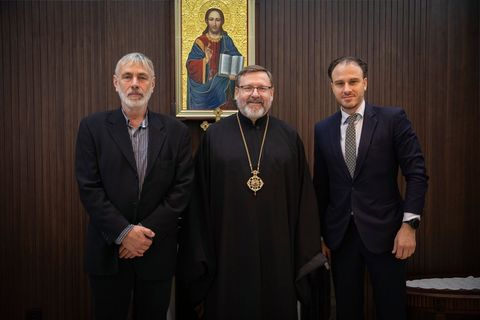 Глава УГКЦ та Посол Чехії обговорили підтримку українських біженців і роль Церкви під час війни