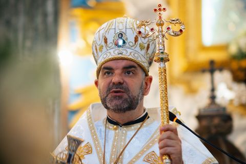 Єпископ Григорій Комар вперше очолив святкування Воскресіння у Римі