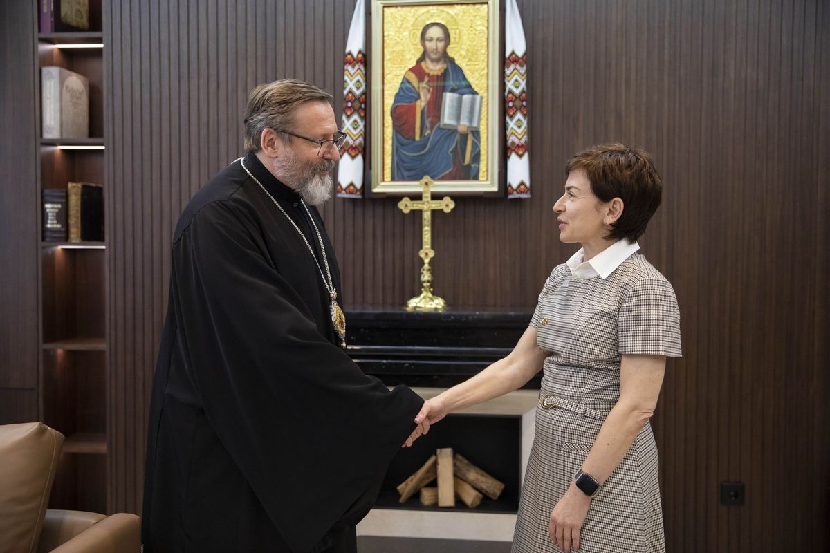 Блаженніший Святослав зустрівся із заступницею керівника Офісу Президента України Оленою Ковальською