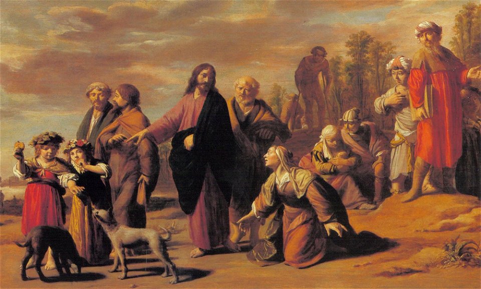 Віллем ван Ордт (Willem van Oordt), Ісус та жінка-хананейка. Близько 1650 року.