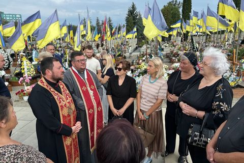 «Наші воїни-герої поклали на вівтар Батьківщини найдорожче — своє життя», — кардинал Микола Бичок у Тернополі