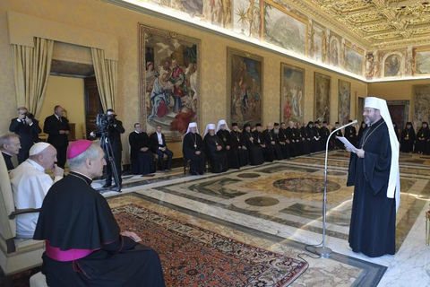 Слово Блаженнішого Святослава до Папи Франциска під час його зустрічі з Синодом УГКЦ