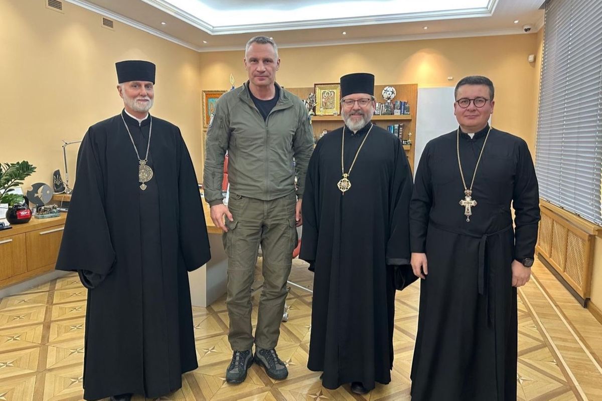 Про тепло, світло і надію: зустріч Блаженнішого Святослава з Віталієм Кличком