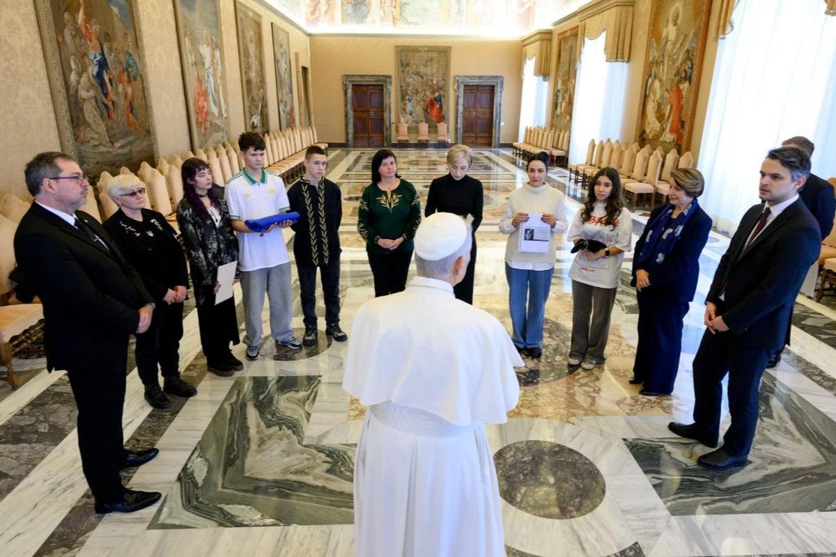 Папа Лев XIV зустрівся з українськими дітьми, повернутими з Росії