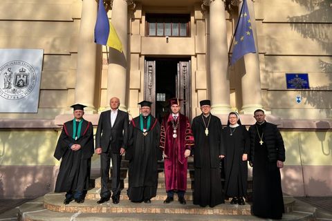 «Ця подія — знак Божого благословення на нашу нову співпрацю»: У Львівському медичному університеті Блаженнішому Святославу присвоїли звання Doctor Honoris Causa