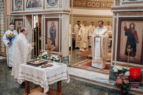 Блаженніший Святослав у свій день народження молився з Постійним Синодом та студентами колегії у Римі
