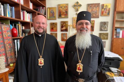 Владика Степан Сус у Греції зустрівся із тамтешнім Апостольським екзархом для католиків східного обряду