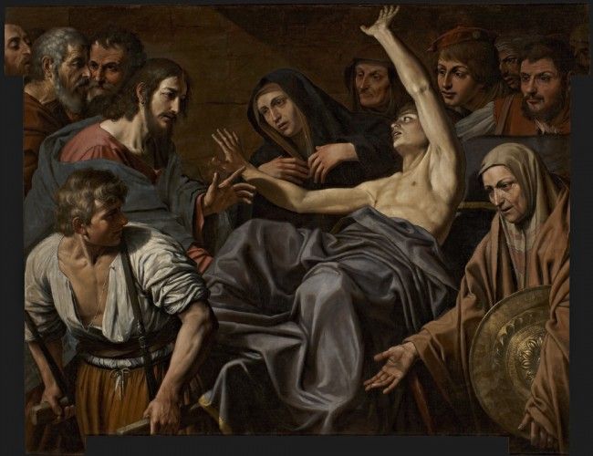 Ліонелло Спада, Ісус воскрешає сина вдови з Наїну, близько 1612-1613 роки.