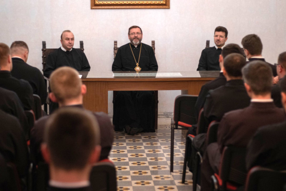 Блаженніший Святослав відвідав Українську папську колегію в Римі
