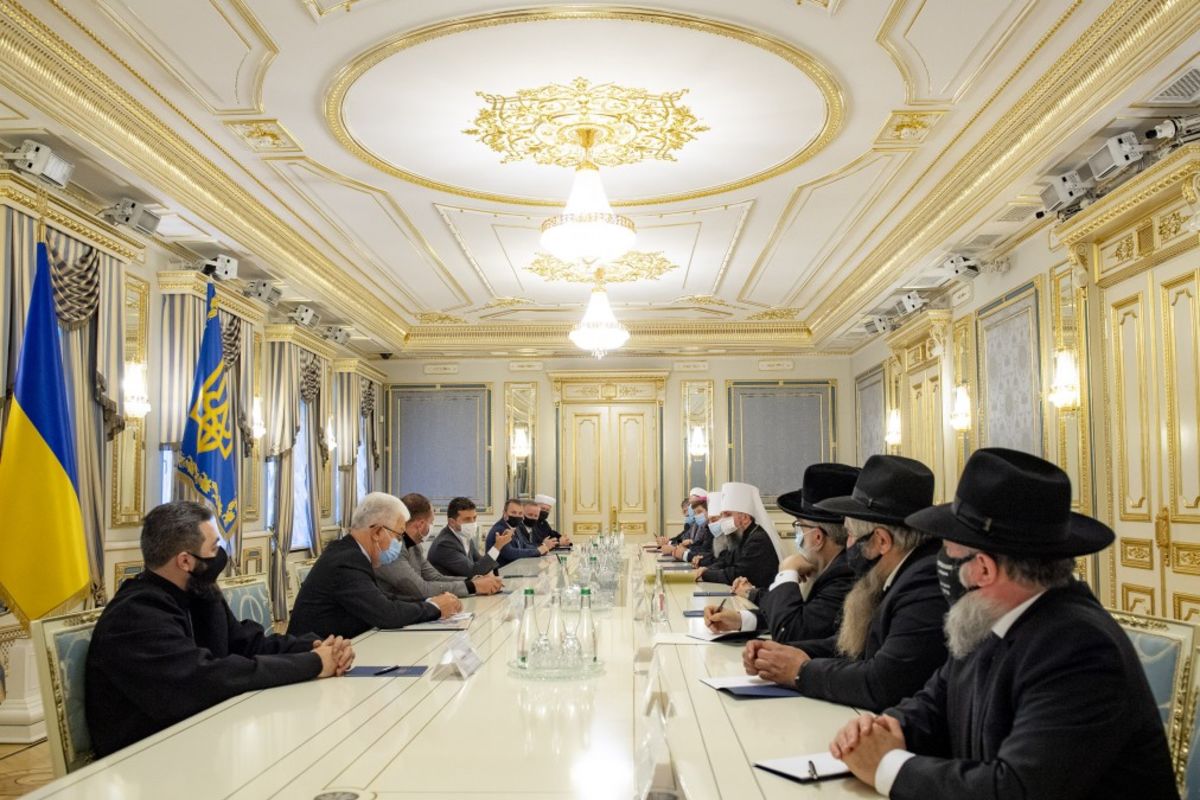 Релігійні діячі обговорили з Президентом Зеленським протидію COVID-19 та інші актуальні питання
