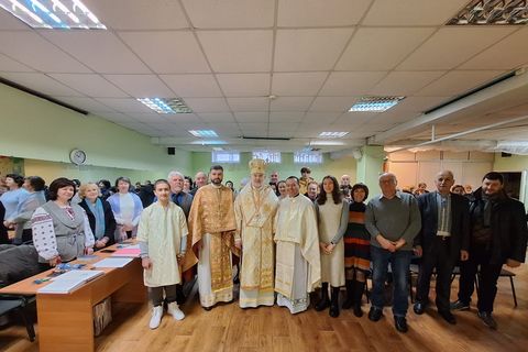 Владика Йосиф Мілян з душпастирським візитом завітав до парафії УГКЦ на Оболоні