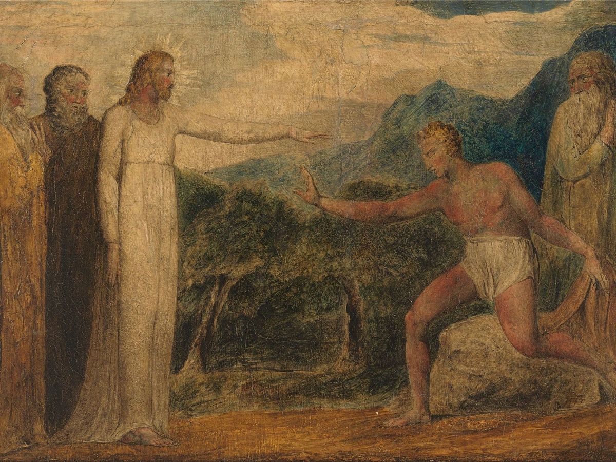 Вільям Блейк, Ісус повертає зір сліпому, 1799-1800