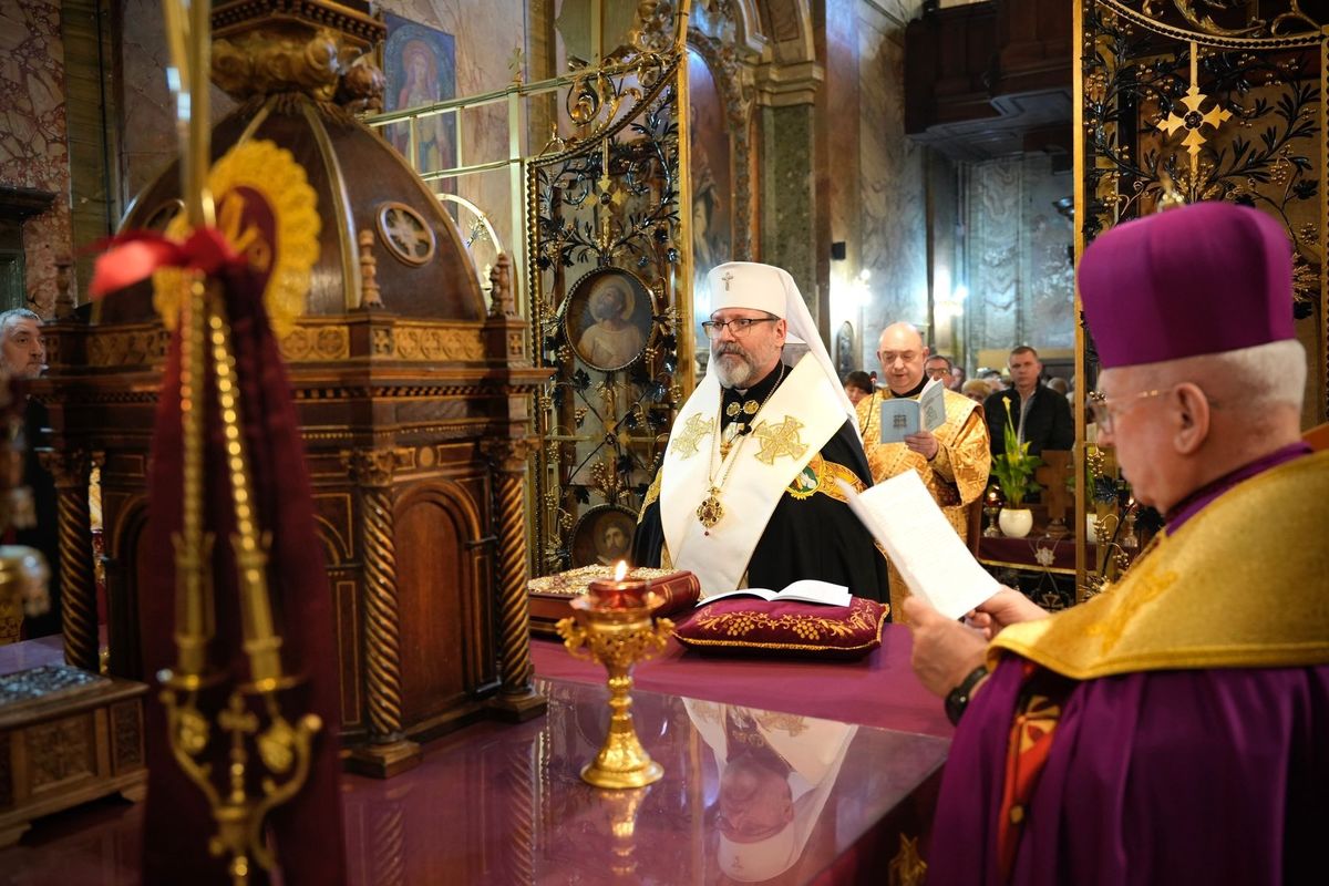 «Пам’ять і вдячність — два слова, які сьогодні приходять до нашого серця», — Глава УГКЦ під час Молебню за мир в Україні