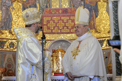 Глава УГКЦ висловив вдячність кардиналові Сандрі на завершення його служіння