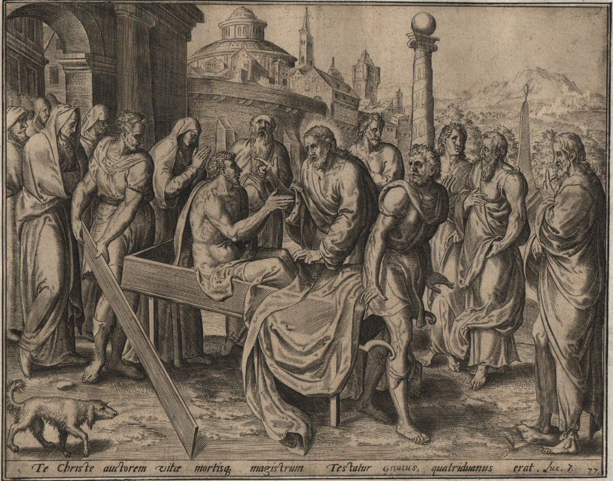 Джерард ван Гроннінг (Gerard van Groenning), Воскресіння сина вдови з Наїну, 1585