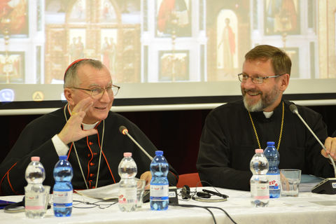 Глава УГКЦ подякував кардиналові Пароліну за вступ до його книжки «Скажи мені правду»