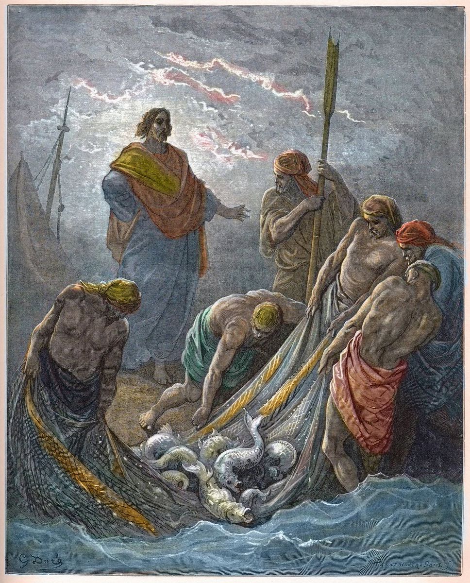 Гюстав Доре, Чудесна ловитва риби, 1899 року