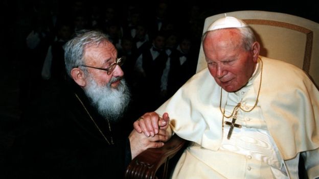 Любомир Гузар зустрічав папу Івана Павла II під час його візиту до України
