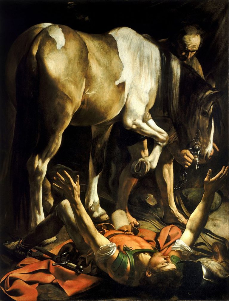Мікеланджело да Караваджо, Навернення Павла по дорозі до Дамаску, 1601 рік