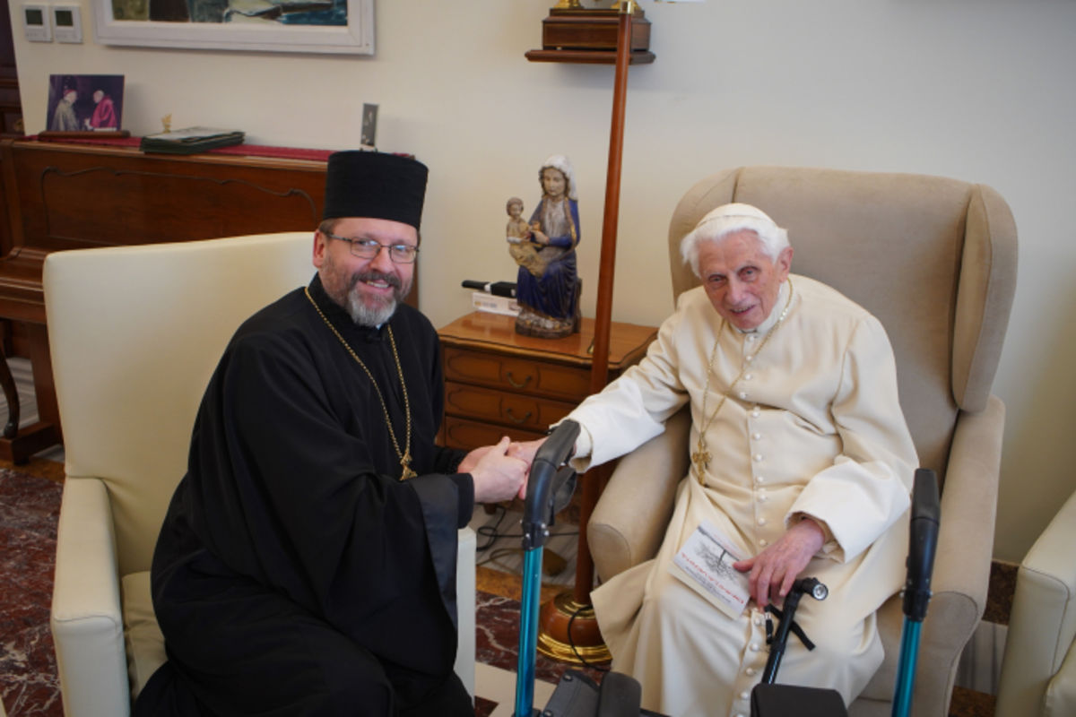 «Я щоденно молюся за Україну», — папа Бенедикт XVI зустрівся з Блаженнішим Святославом