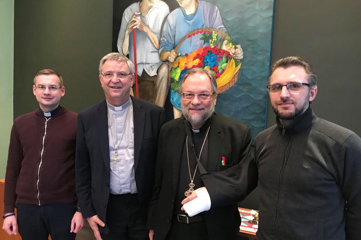 Владика Гліб Лончина відвідав парафію в Антверпені та зустрівся єпископом Йоганном Боні