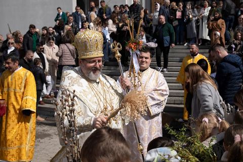 Глава УГКЦ у Вербну неділю: Відкриймо своє серце Тому, хто серед царства смерті дарує царство життя