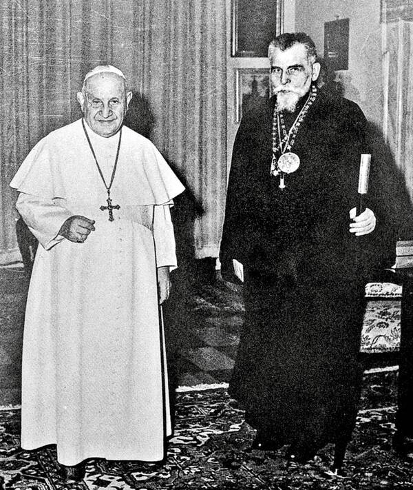Патріарх Йосиф Сліпий та папа Іван XXIII