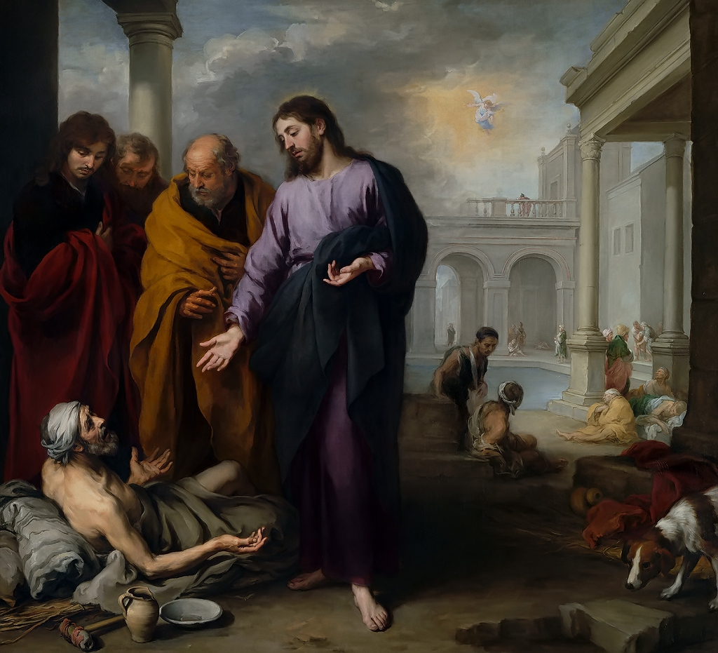 Бартоломео Естебан Мурільо, Ісус Христос зцілює паралітику поблизу купелі Витезда, 1667