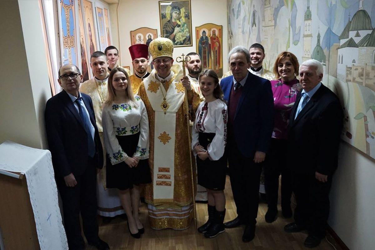 В Українській академії друкарства освятили оновлену каплицю Святих Кирила і Методія