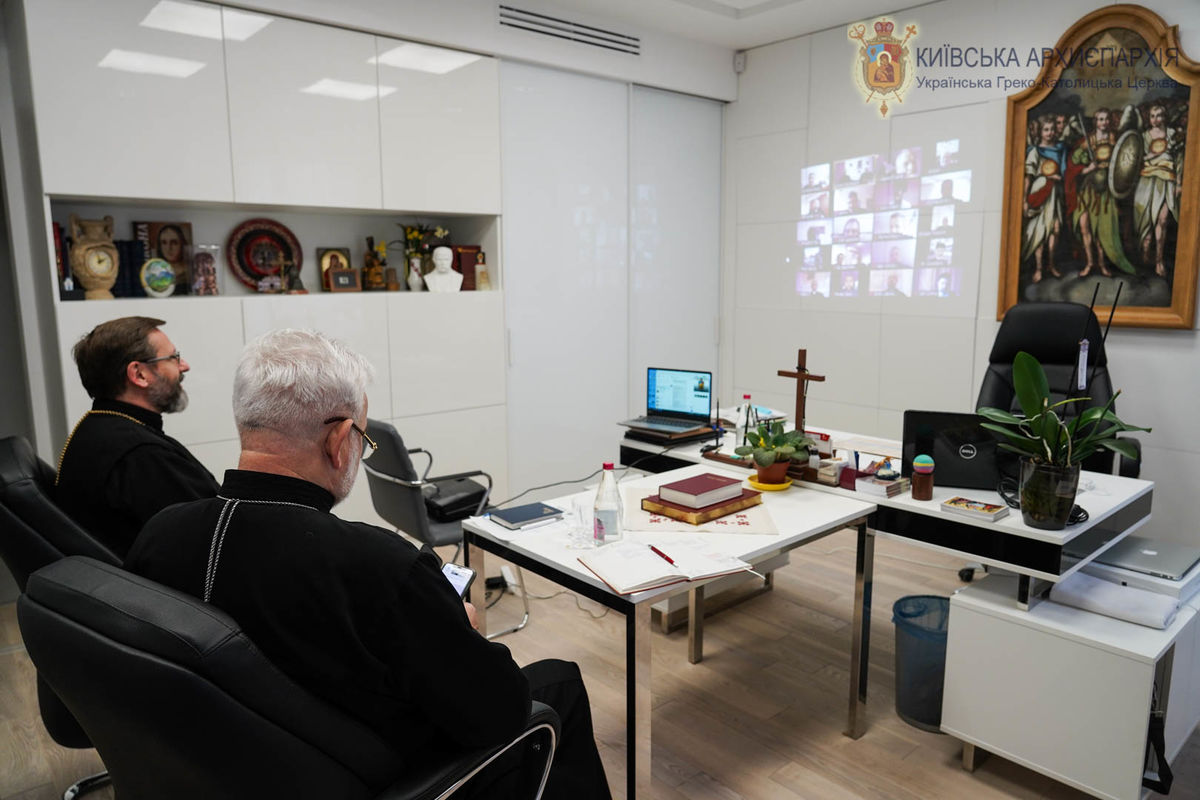 Блаженніший Святослав провів ряд онлайн-зустрічей із духовенством Київської архиєпархії