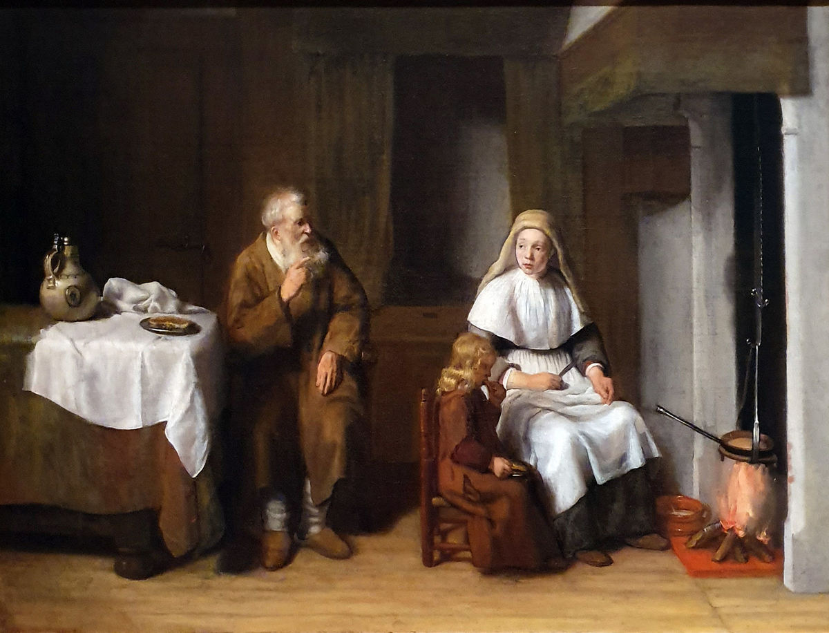 Абрахам ван Дайк, "Пророк Ілля та вдова зі своїм сином", XVII ст.