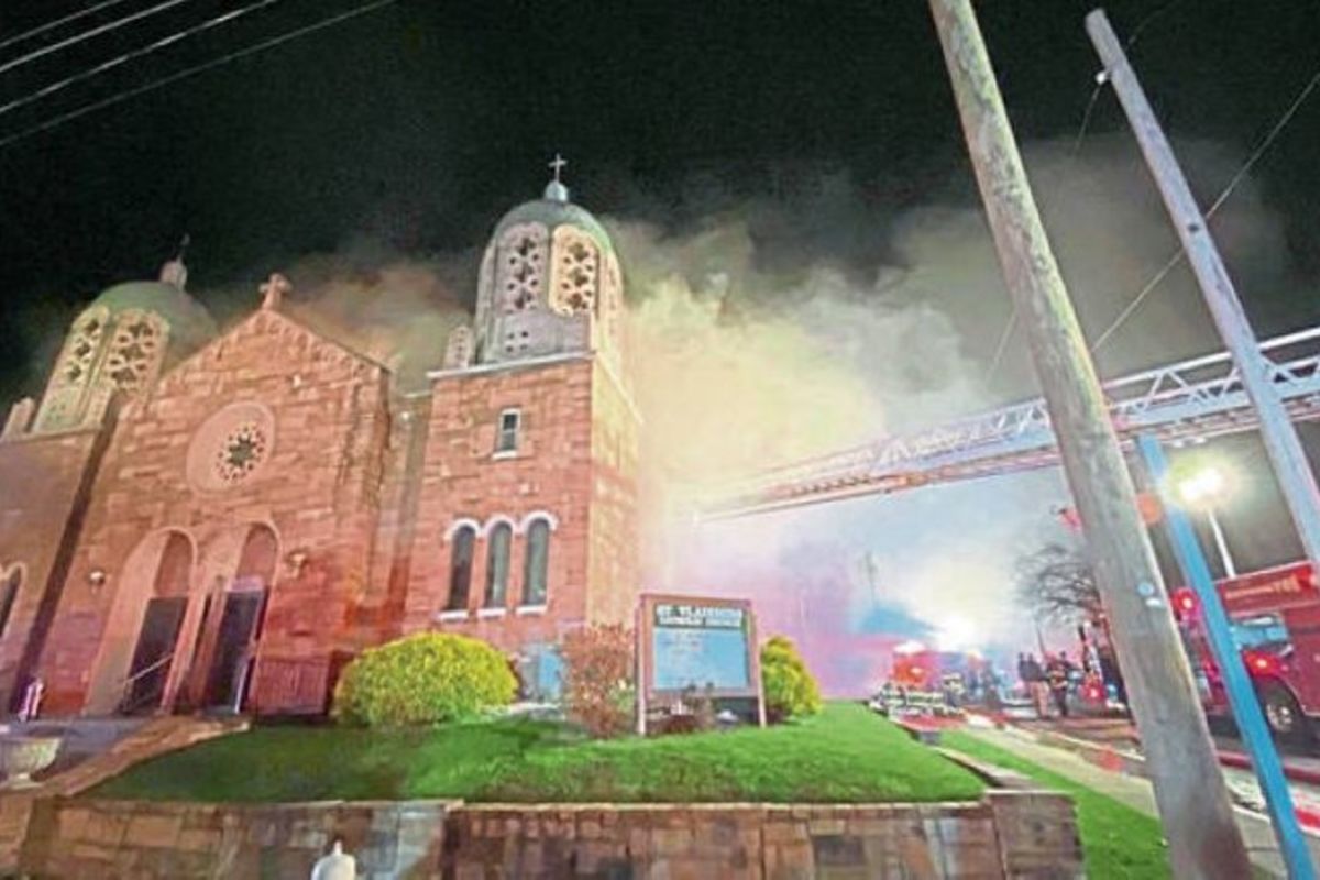 В українській католицькій церкві Св. Володимира в Арнольді (США) сталася пожежа