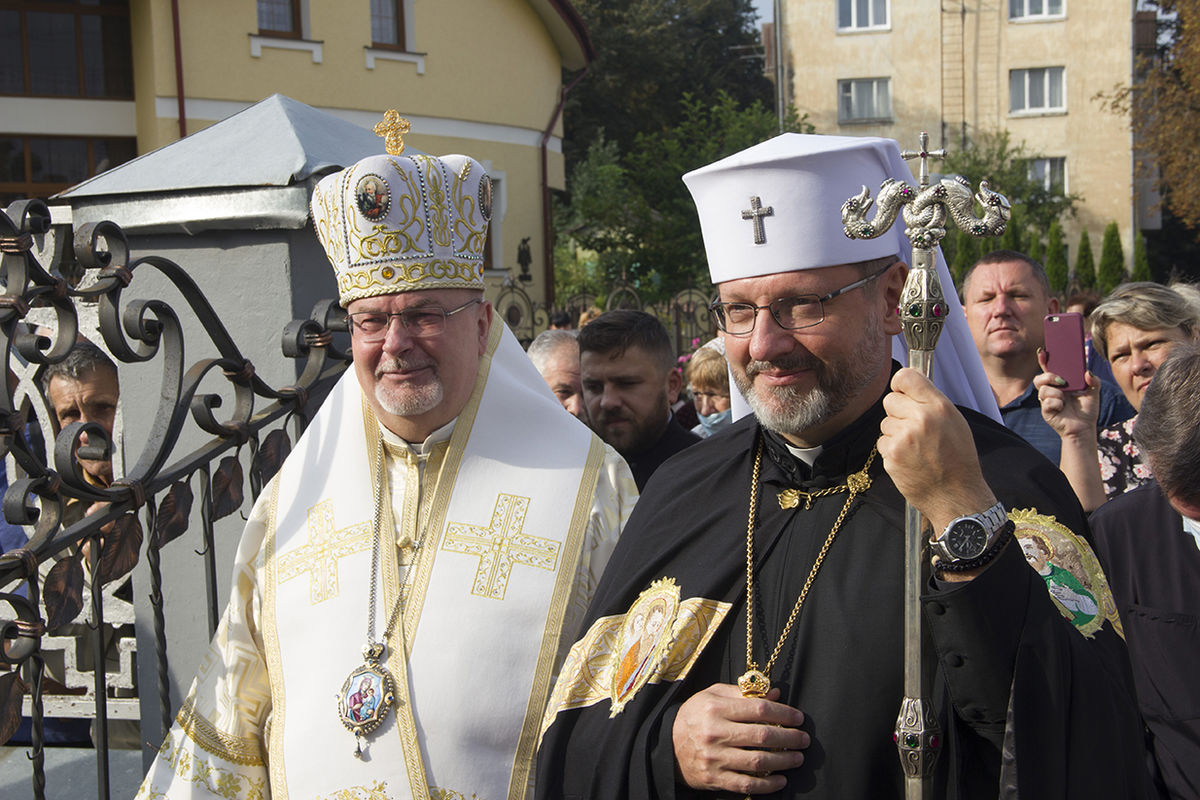 Глава УГКЦ привітав Стрийського єпарха з 15-річчям архиєрейської хіротонії