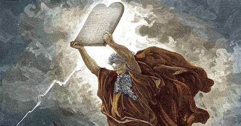 Мойсей розбиває скрижалі із Десятьма заповідями