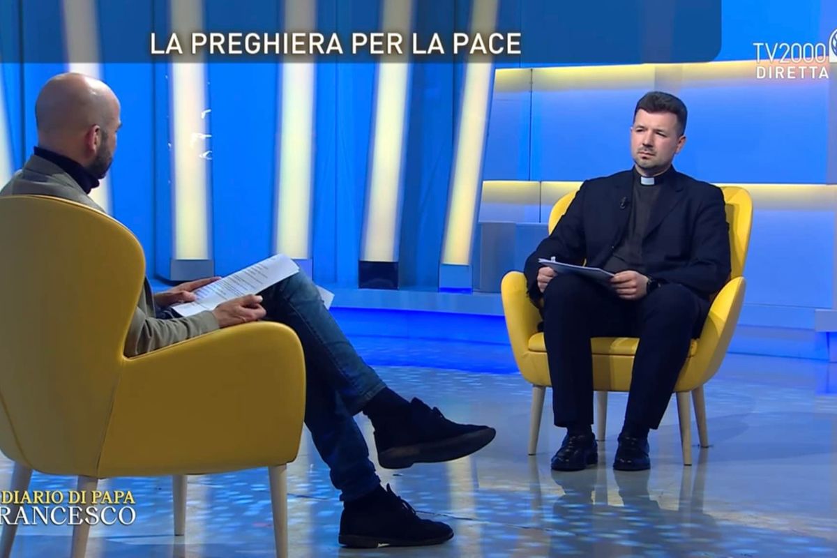 Отець Теодосій Грень на італійському телебаченні: «Першим запитанням цієї дитини було: «Де тут є місце, щоб сховатися?»