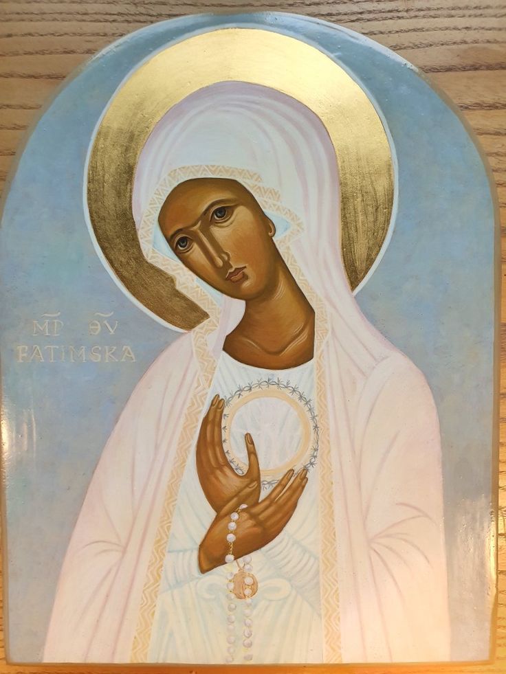 Ікона Матері Божої Фатімської. Фото: Pinterest.