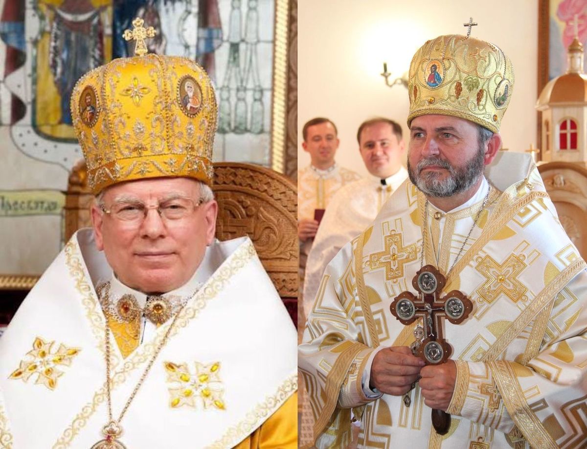 Перший єпископ Бучацької єпархії владика Іриней Білик і теперішній правлячий архиєрей Дмитро Григорак