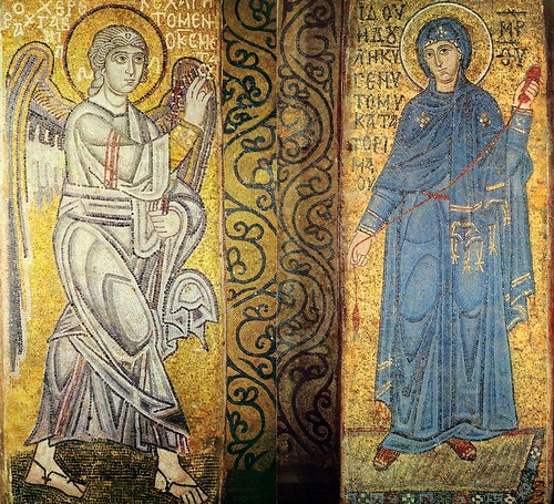 Фреска Благовіщення Пречистої Діви Марії, Софія Київська, XI ст.
