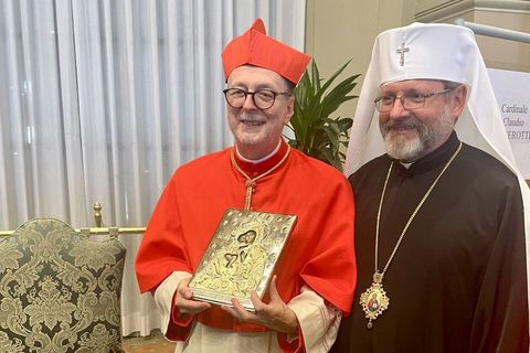 Блаженніший Святослав привітав Префекта Дикастерії для Східних Церков з отриманням кардинальської гідності