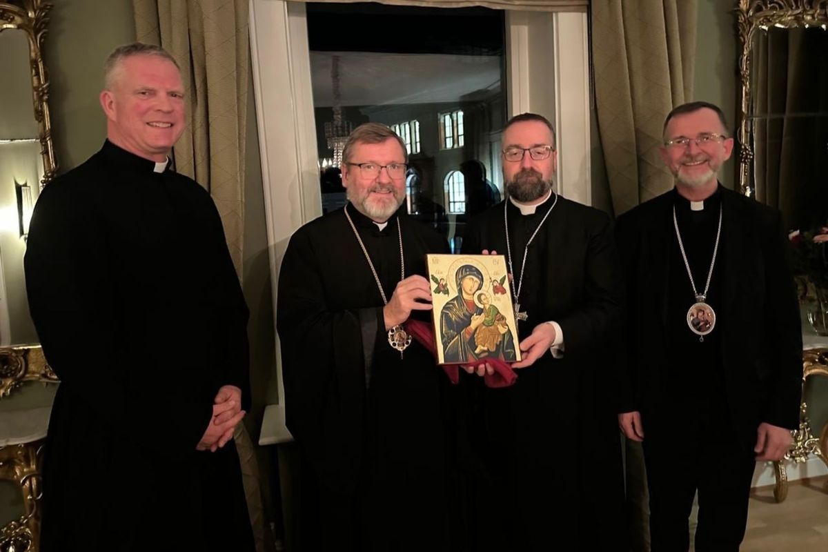 Блаженніший Святослав зустрівся з католицьким єпископом Осло та директоркою Карітас Норвегії