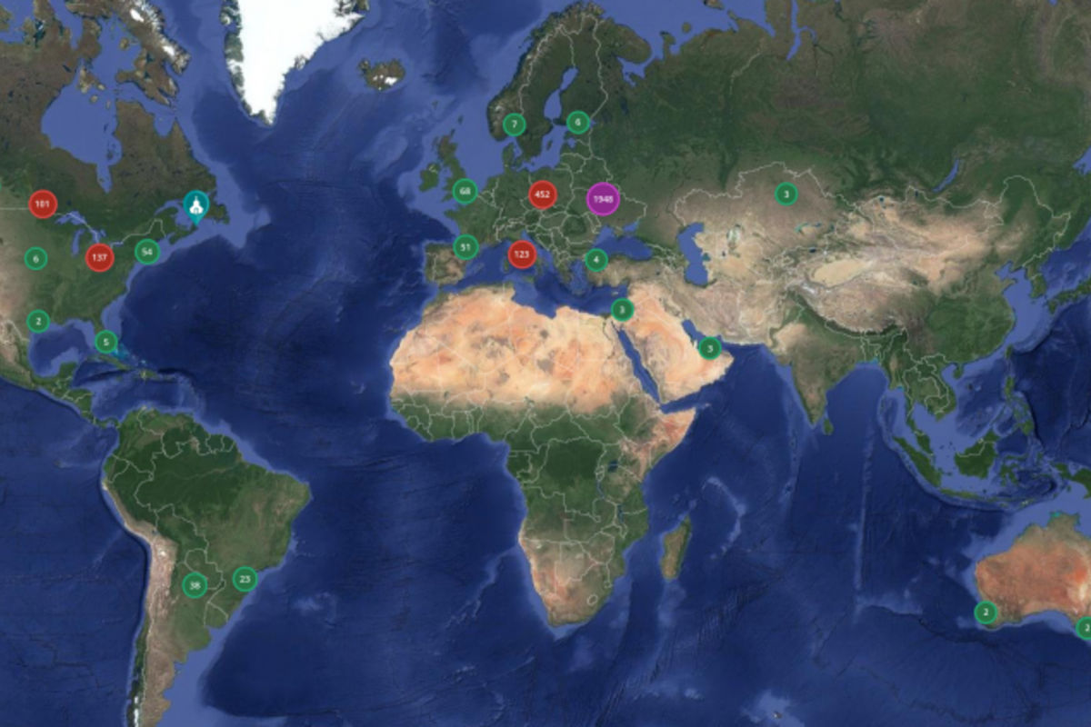 На Інтерактивній карті УГКЦ нанесено вже більше 3100 позначок